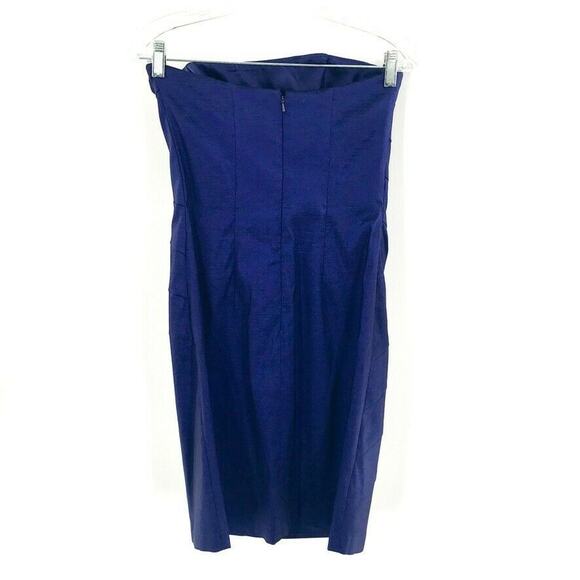 Jessica McClintock Strapless Cocktail Dress Purple - Picture 2 of 8